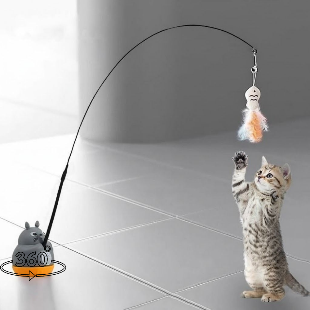 이오라 신나고 재미있는 360도 회전 고양이 낚시대 장난감 8,900원