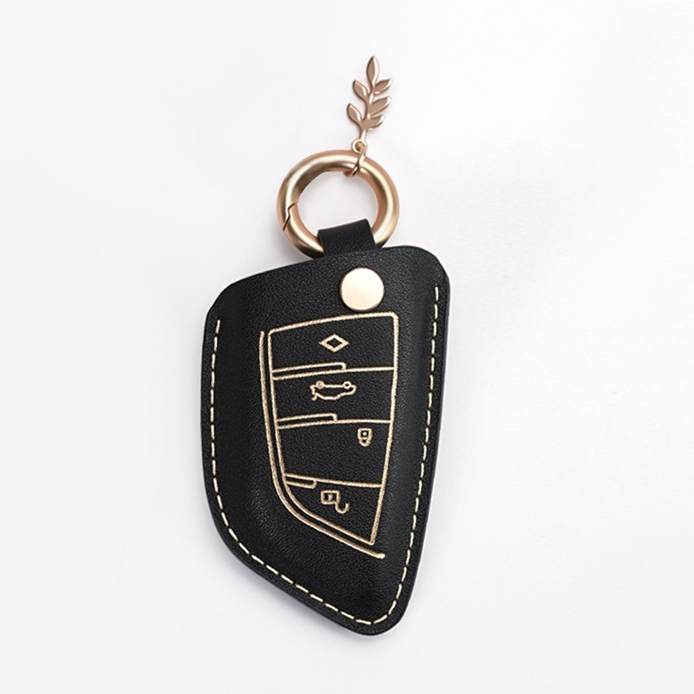 MODACE BMW 호환 소가죽 자동차 키케이스, 케이스만, 블랙 25,550원