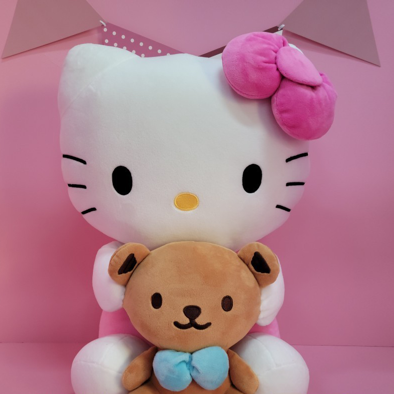 산리오 [산리오 정품] 헬로키티 프렌즈 대형 45cm 봉제 인형 + 원형 스티커 / 프랜즈 79,640원