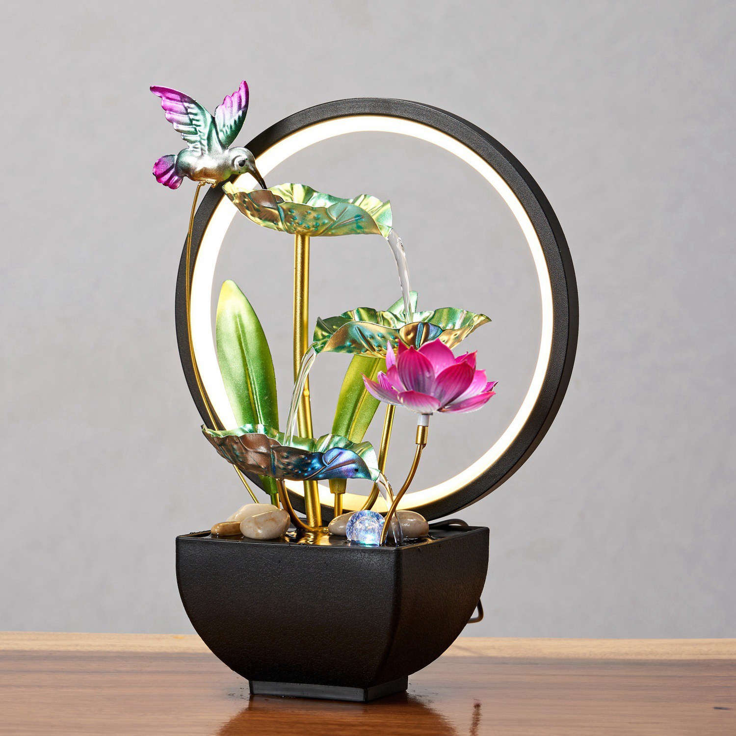 앤트앤비 미니 분수대 인테리어 실내 미니폭포 가정용 펌프 가습기 48,900원