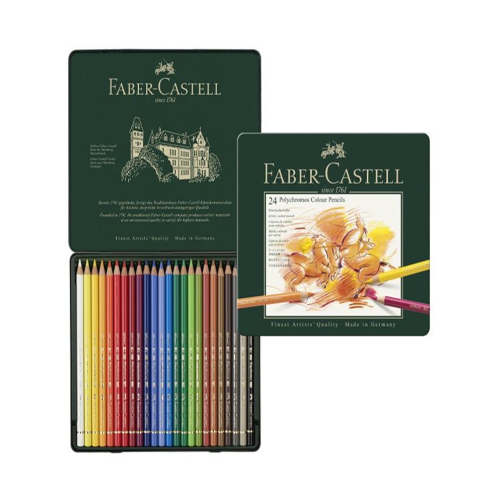 딜리고 파버카스텔 전문가용 유성색연필 24색 폴리크로모스 컬러+틴케이스 전문가색연필 파버색연필 전문가용색연필 64,900원