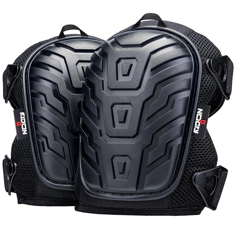 미끄럼 방지 헤비 듀티 캡과 발목 지지대가 있는 남녀용 노크라이 프로페셔널 건설용 무릎 패드 u2014 두꺼운 쿠셔닝 강화 조절 가능한 스트랩 군용 등급 리벳 50,320원