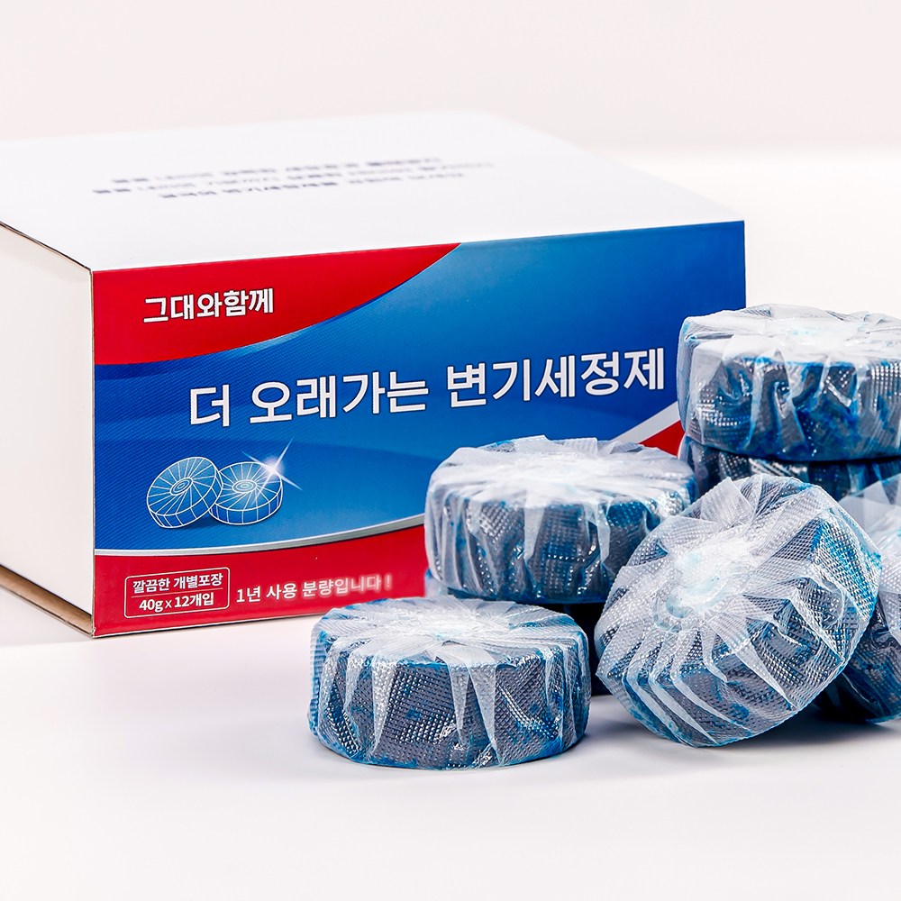 더 오래가는 변기클리너 40g 12개입 [1년사용분], 480g, 1개 9,830원