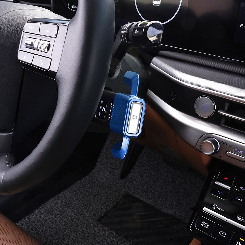 더블랙 호환 자동차 칼럼식 핸들 기어노브 서포터 마스터 알루미늄 몰딩 튜닝 용품, 1개, [블루] NB-02 41,900원