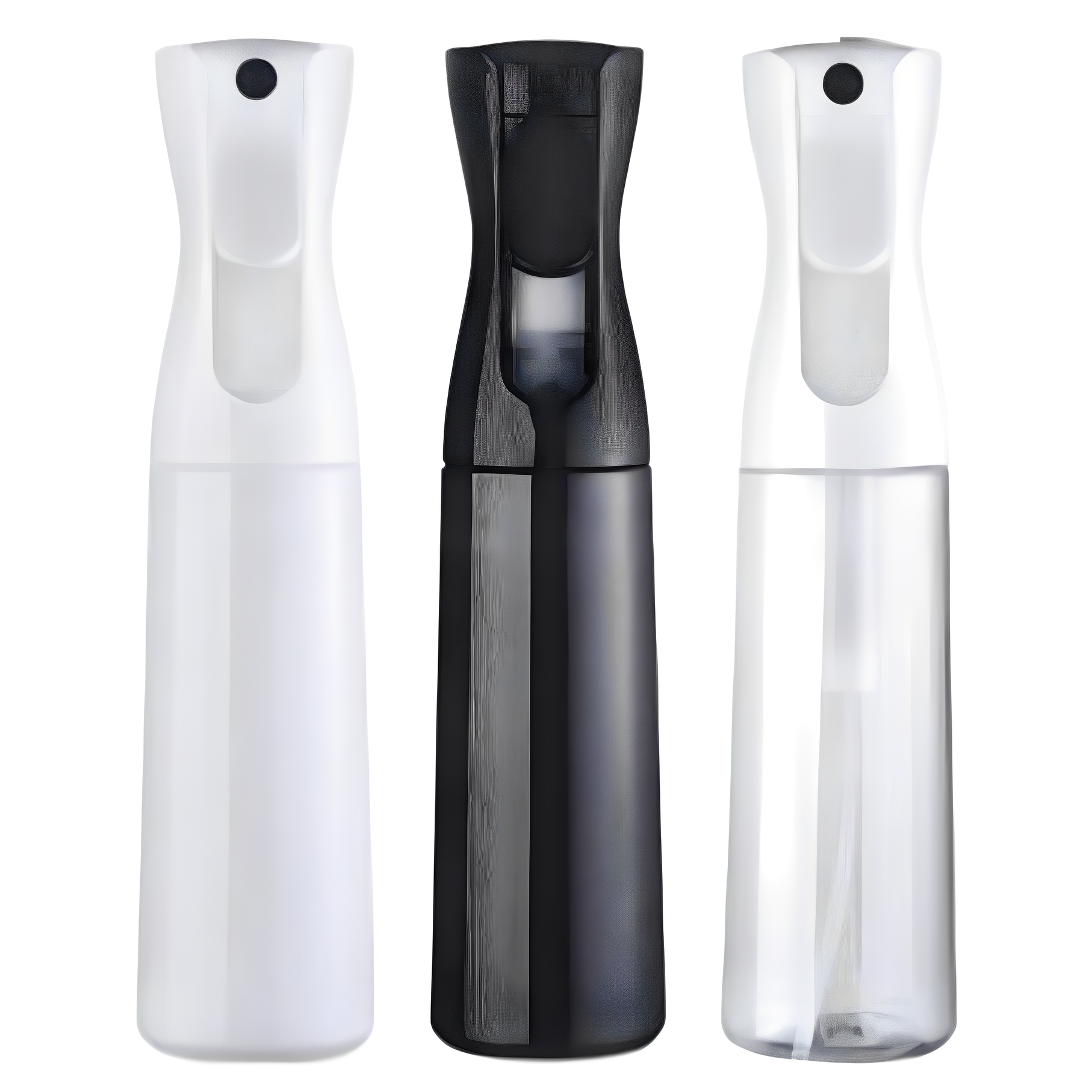 임시 안개분사분무기 미세분사 반자동 안개 미용실 공병 300ml, 1개, 블랙 2,700원