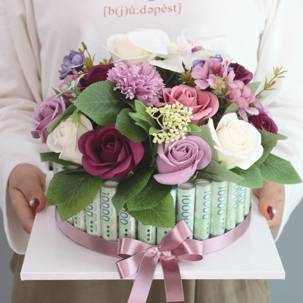 모리앤 비누조화꽃 플라워 용돈케익 대 20,240원