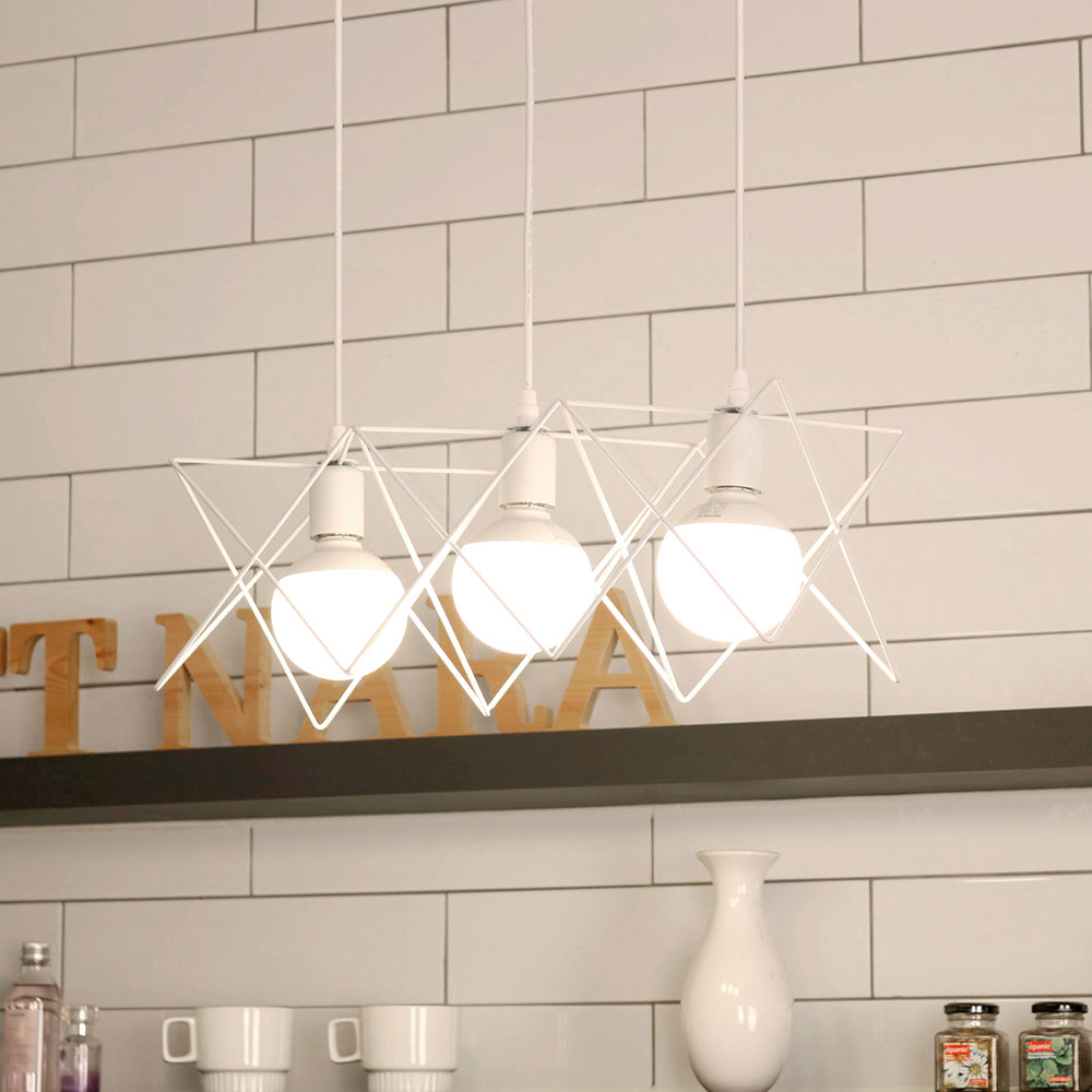 [빛나라닷컴] 체코 펜던트 3등 LED 식탁등 (화이트), 화이트 (전구 미포함) 29,800원