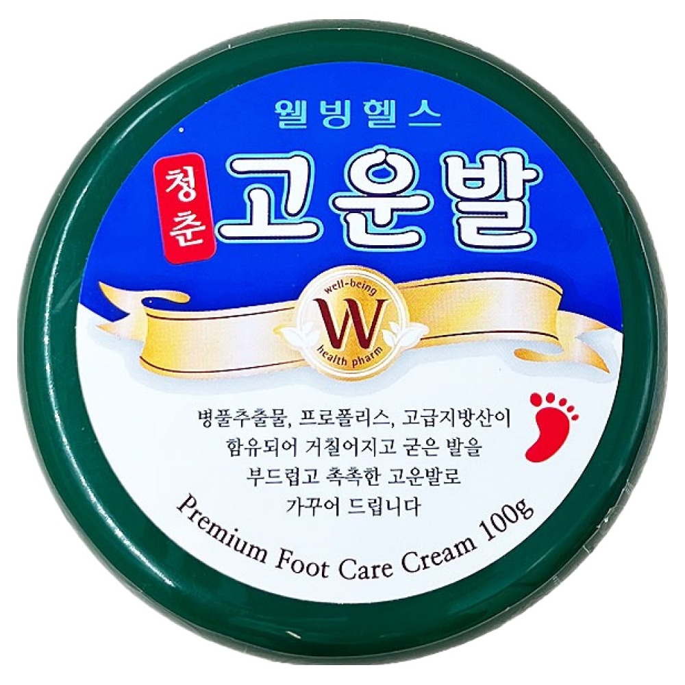 웰빙헬스팜 청춘 고운발 크림, 1개입, 1개, 100g 7,700원