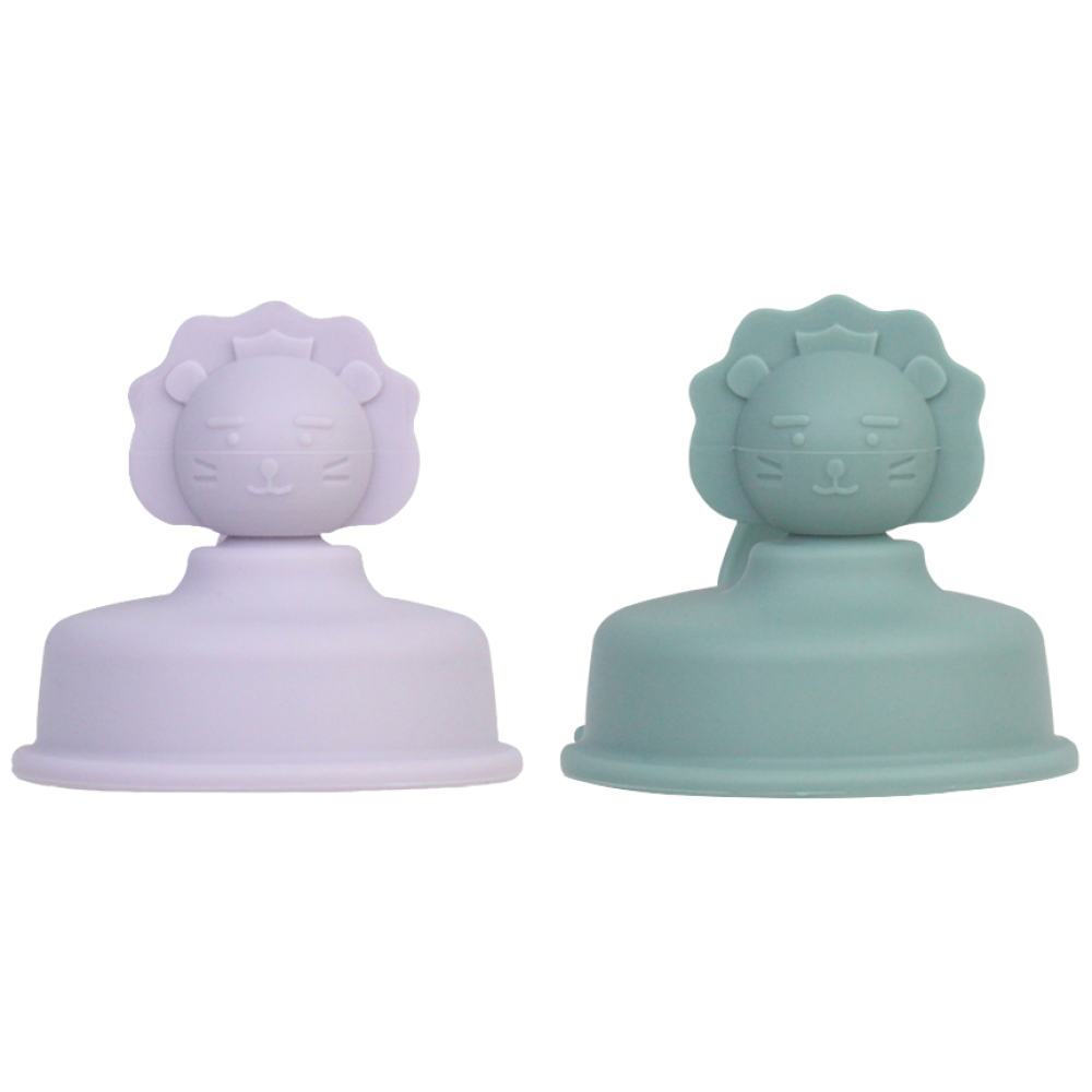 베베락 빨대컵 라이언 실리콘 토퍼 2P(더블하트 호환), 라이언 토퍼(라벤더1P+딥그린1P), 1개, 1ml 26,900원