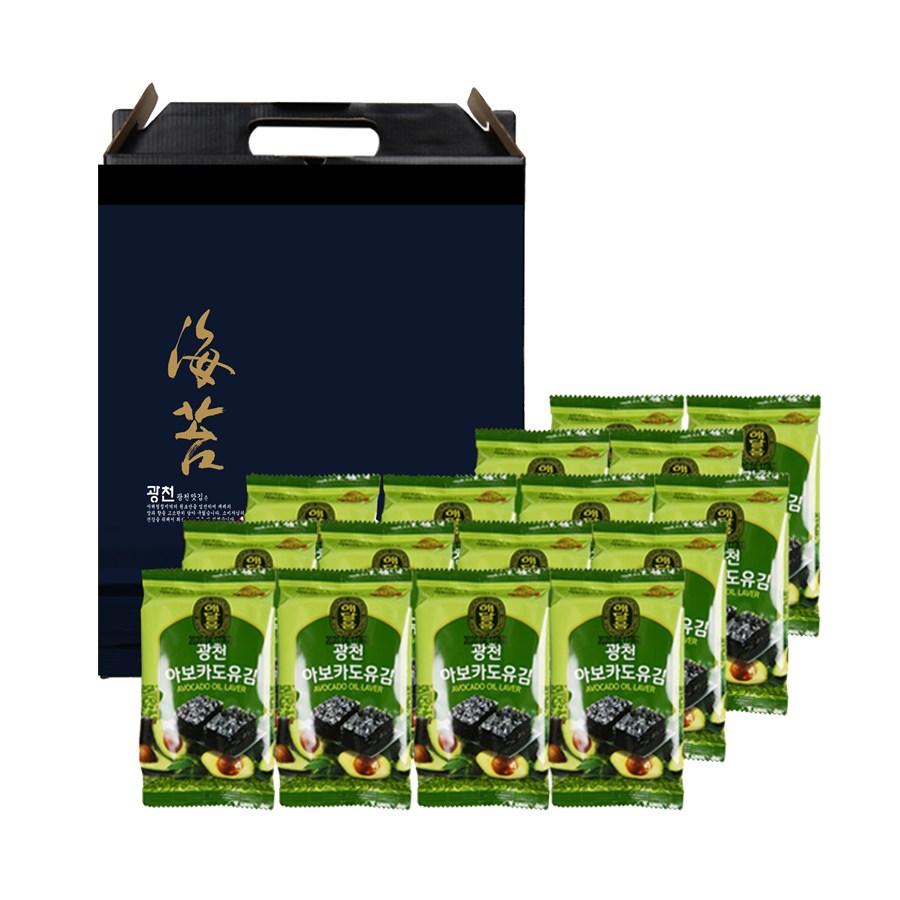 광천 해달음 아보카도유 도시락김, 16개 6,630원