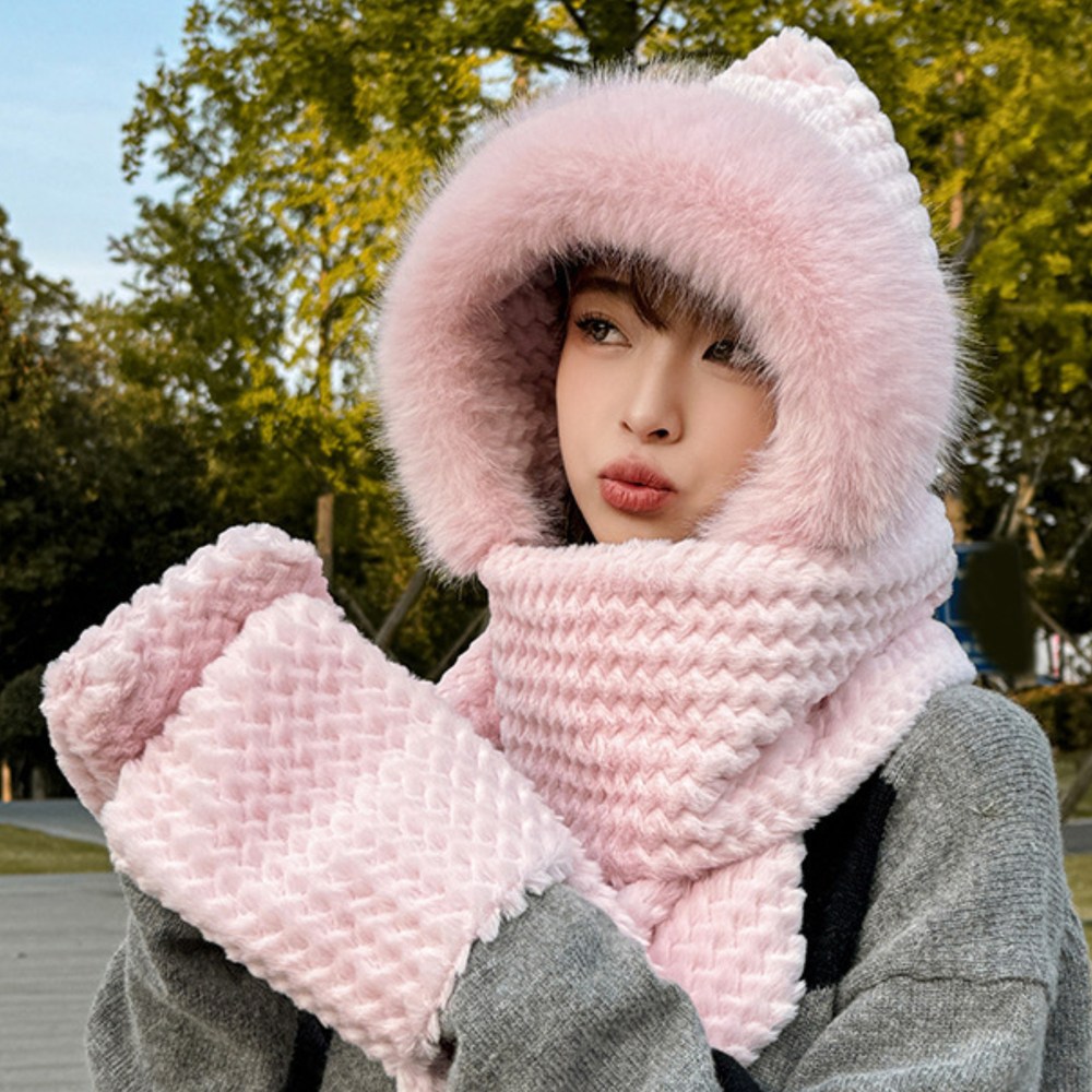 마르지엥 올인원 후드머플러 바라클라바 넥워머 여성겨울모자 19,800원