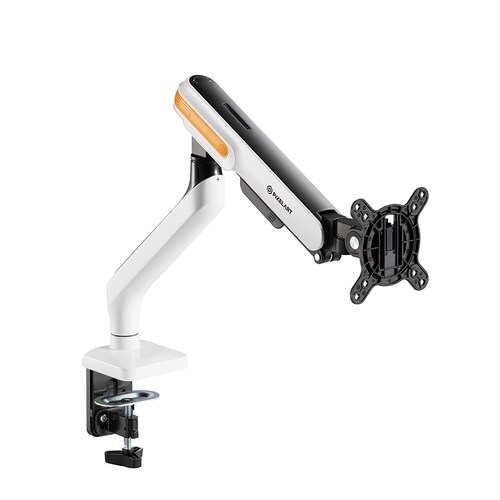 프리미엄 싱글 모니터암 거치대 (17~32형) 픽셀아트 스탠디아 고급형 사용자맞춤 푸쉬레버 멀티호환 모니터암피벗 틸트 모니터브라켓, 화이트, 1개 50,500원