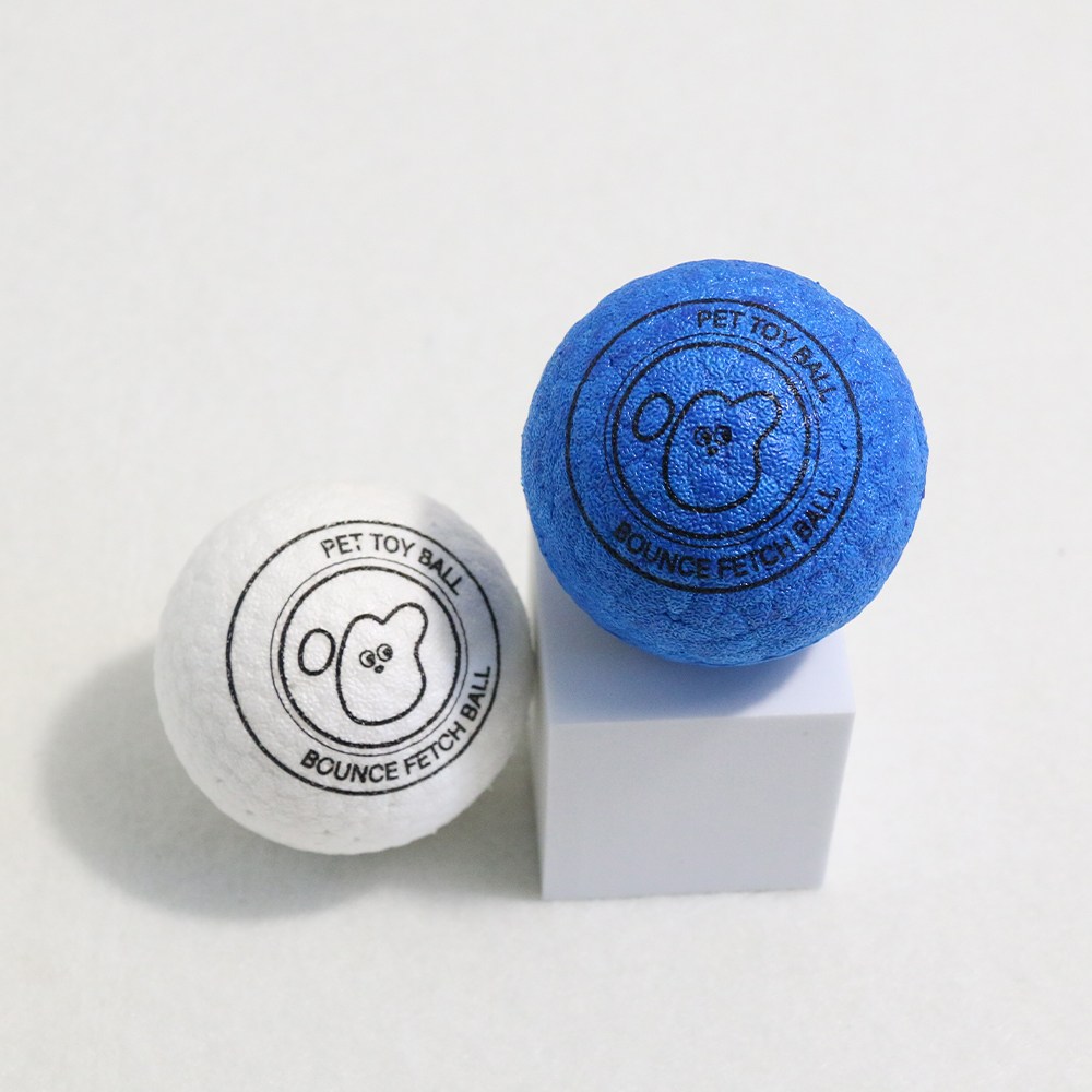드림계곡 반려동물 ETPU 탄력구 강아지 탱탱볼 장난감 2p, 1개, 화이트 블루 13,900원
