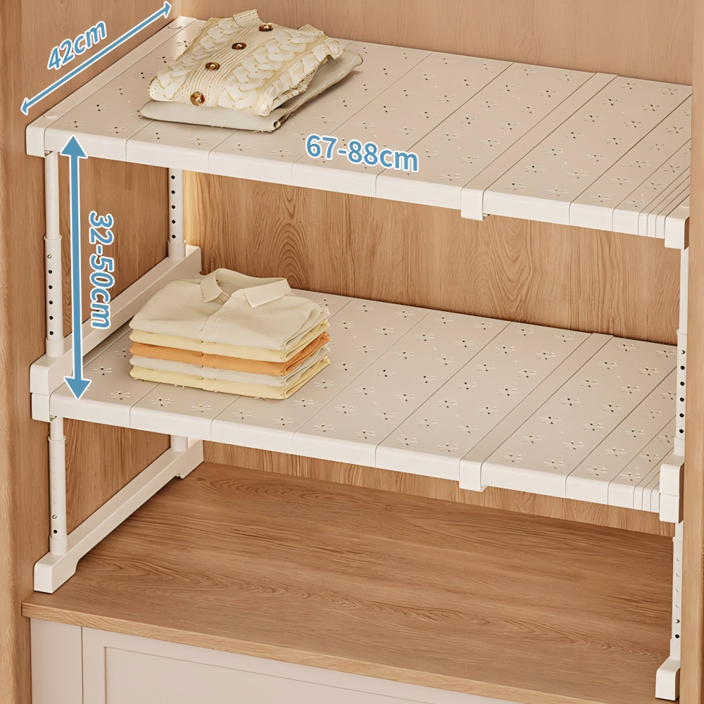 Shipshape 옷장 레이어드 높이조절 길이조절 칸막이 싱크대 하부장 정리 수납 선반 신발걸이 적층형 정리대 19,970원