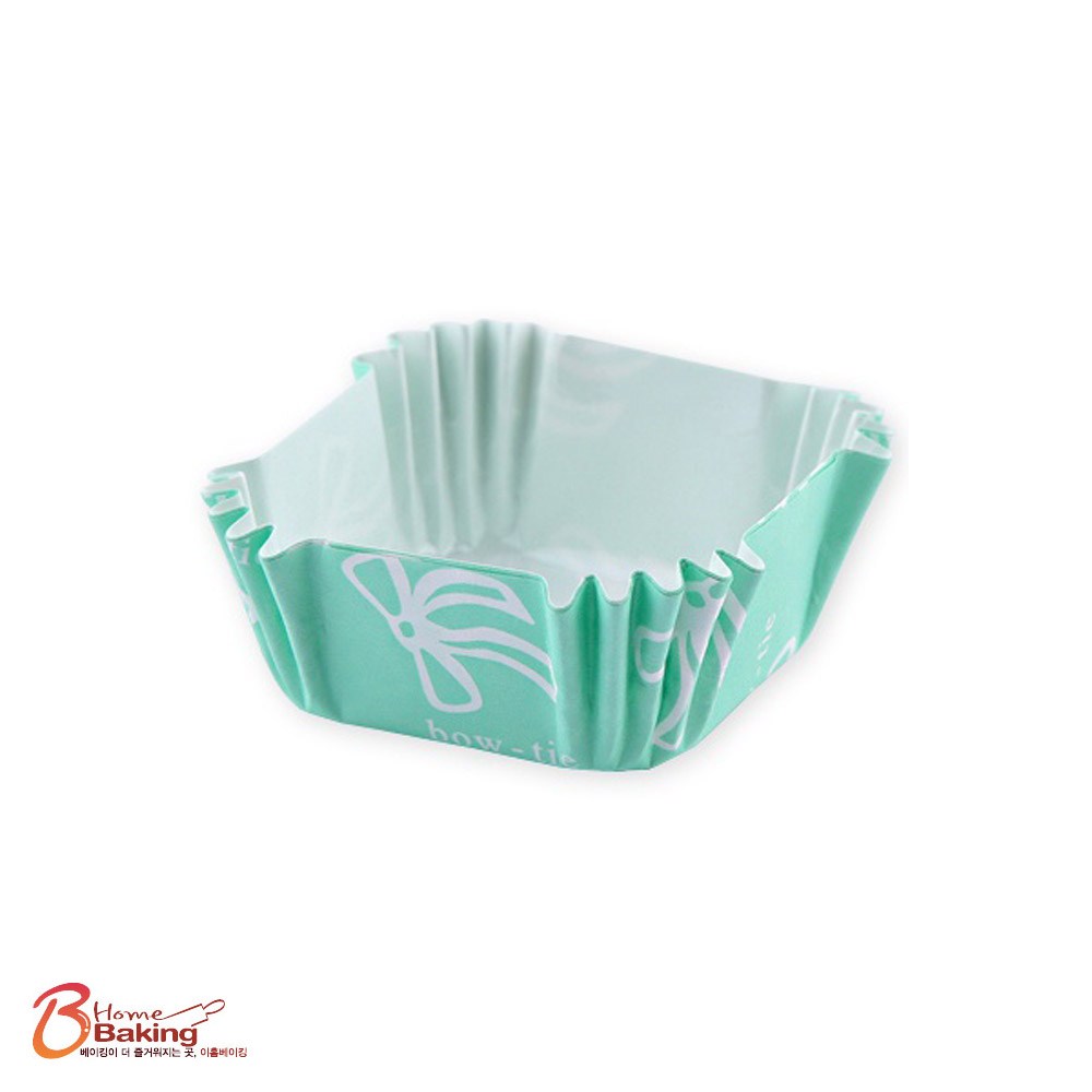 이홈베이킹 [대용량] 사각트레이-주름 45mm(삼색리본) 100장-연두색 3,990원