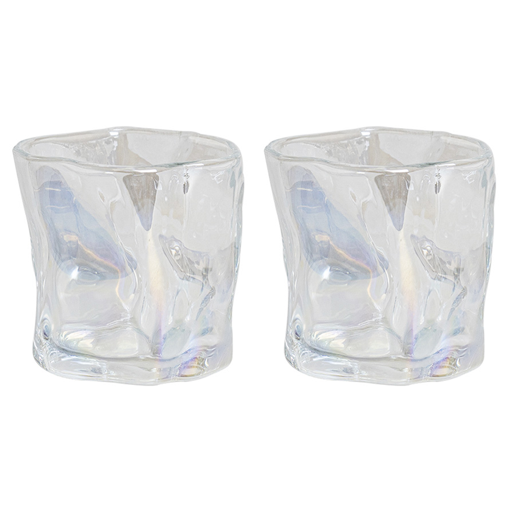 웨이브 프리즘 언더락 글라스 유리컵 200ml, 오로라, 2개 14,250원