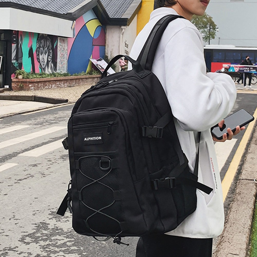 알피션 메쉬 스트링 백팩 노트북 여행용 여성 남자 책 가방 28,900원