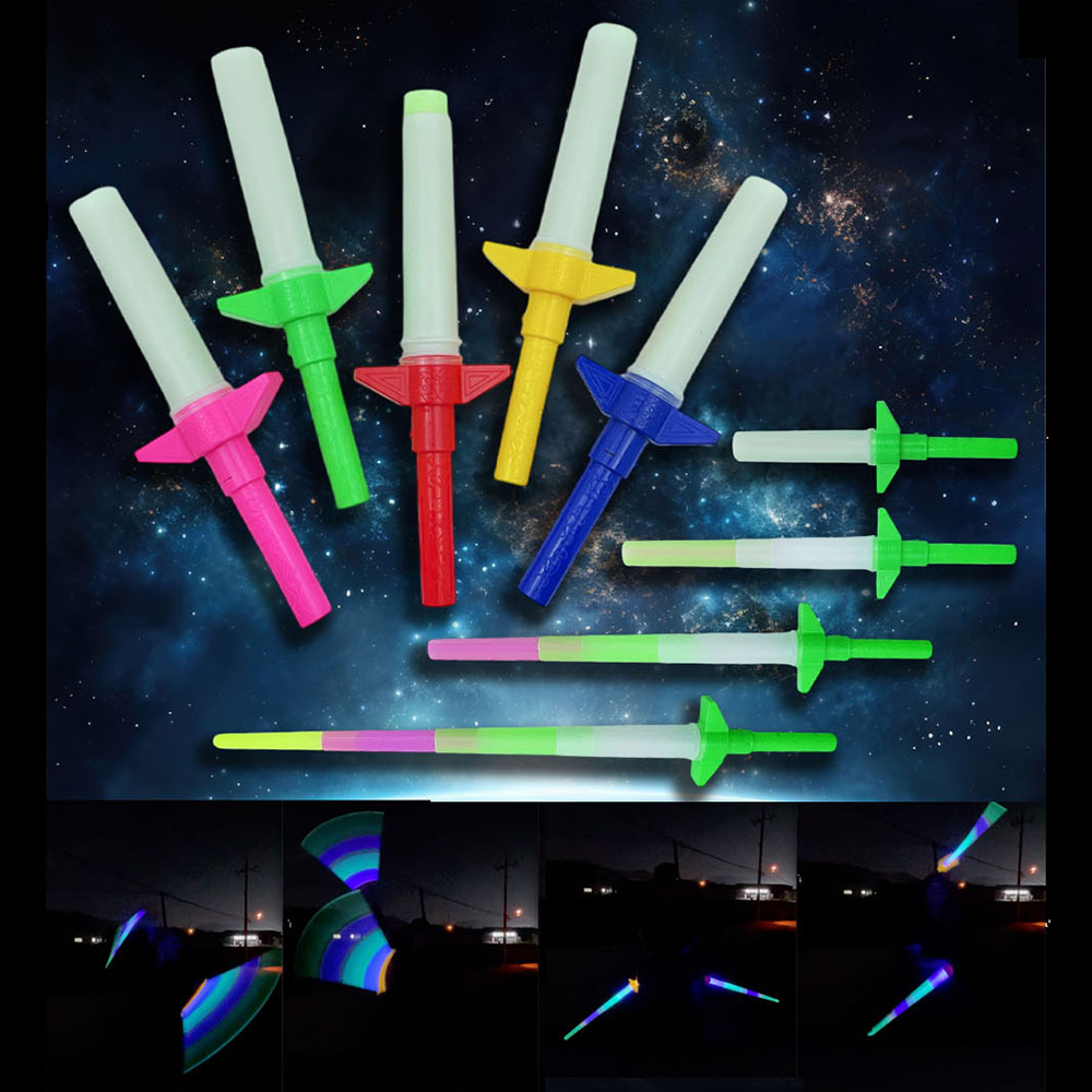 반짝반짝 LED 불빛 4단 응원봉 콘서트 야외 캠핑 놀이 야광봉 불빛봉, 5개, 균일혼합 7,500원