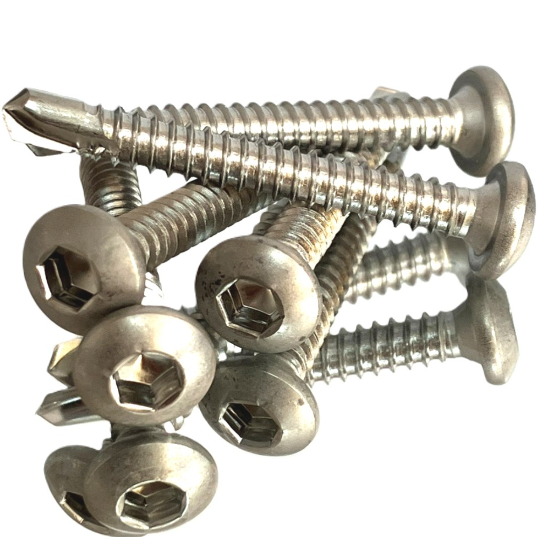 스텐 육각렌치 홈 트러스 머리 스크류볼트 직결피스 철판 판넬용 세덱스 #14(6.4mm) 25~130mm 26,470원