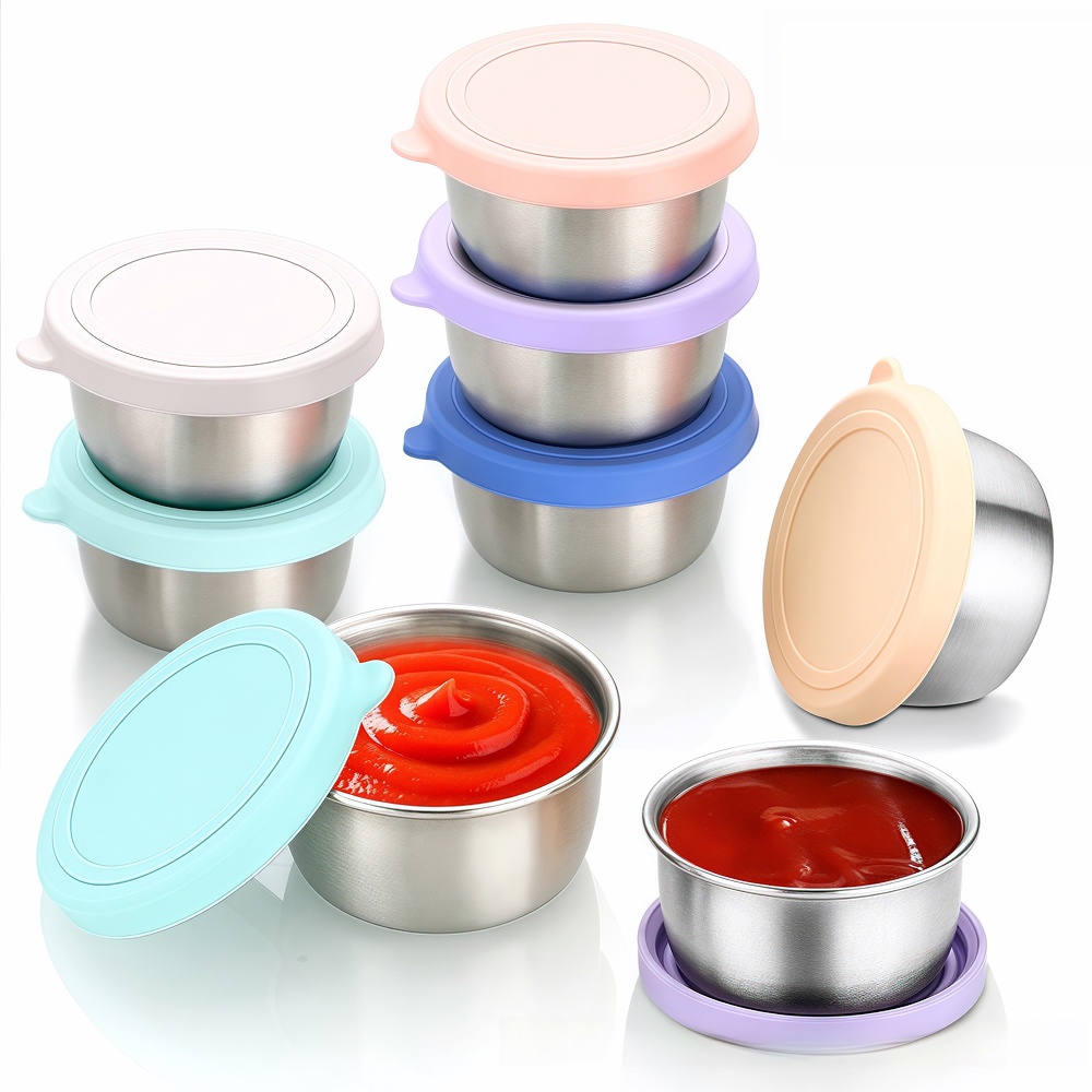 엘리펀트 50ml 스테인리스 미니 소스통 컬러 뚜껑 포함 소량 분리용 14,900원