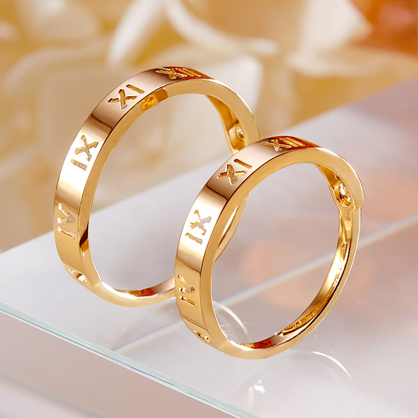 골드앤 18K 골든타임 커플링 (여) 깔끔 컷팅 숫자 고급 포인트 데일리 선물추천 648,200원