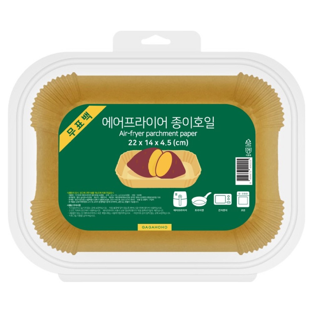 가가호호 무표백 에어프라이어 종이호일 오븐형, 22cm, 100개입, 1개 7,990원