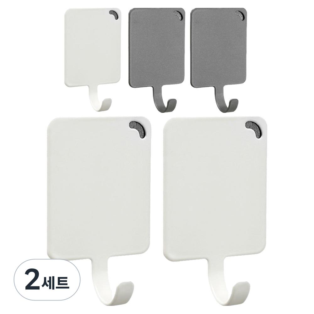 모나코올리브 모노스퀘어 자석후크 화이트 3p + 티탄 2p 세트 32,500원