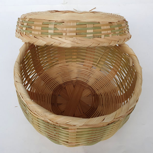 IQPLUS 대나무 석작 바구니, 원형 중(지름23cm), 1개 14,000원