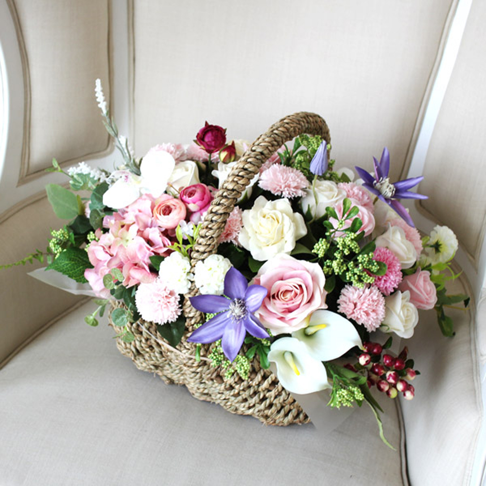 모리앤 비누꽃 카네이션 러브액츄얼리 꽃바구니, 혼합색상, 1개 59,800원