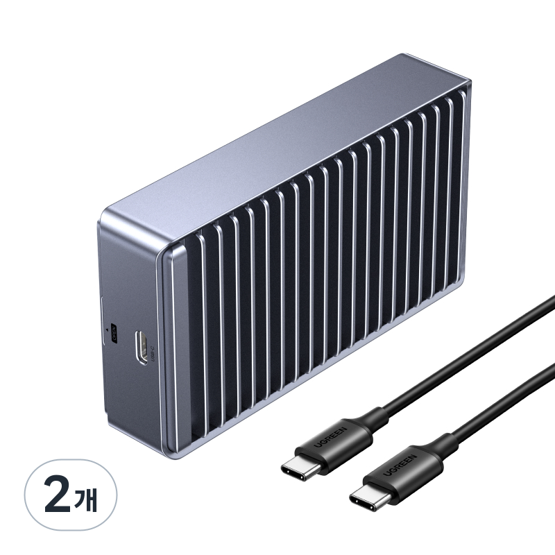 UGREEN 유그린 40Gbps M.2 NVMe SSD 외장케이스 MacBook M1 M2 Pro/Max 호환 USB4/3.2/3.1/3.0/2.0 호환 169,600원