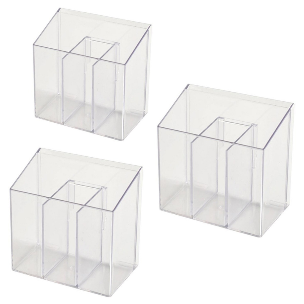 디비언트 공간활용 약정리수납 정리함 틈새 투명 아크릴 분리수납 3칸 단칸, 칸막이, 3개 6,500원