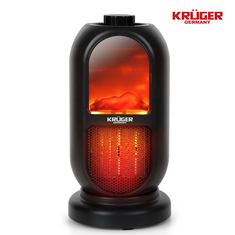 크루거 벽난로형 PTC 미니 전기히터 온풍기 39,800원