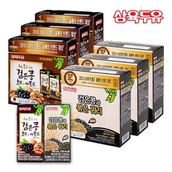 삼육두유 검은콩호두와아몬드48+검은콩과볶은귀리두유48 jh유통 69,000원