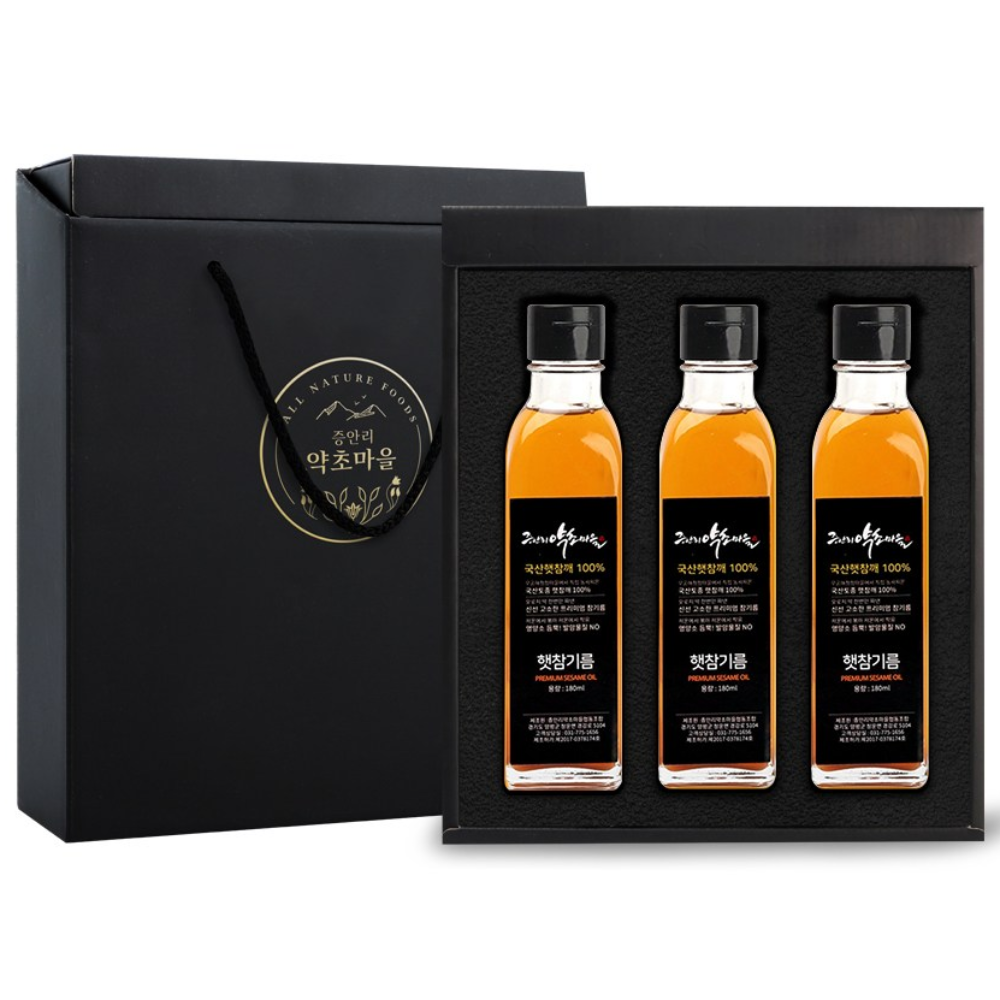 국산 참기름 3종 명절 선물세트(180mlx3병) 64,390원