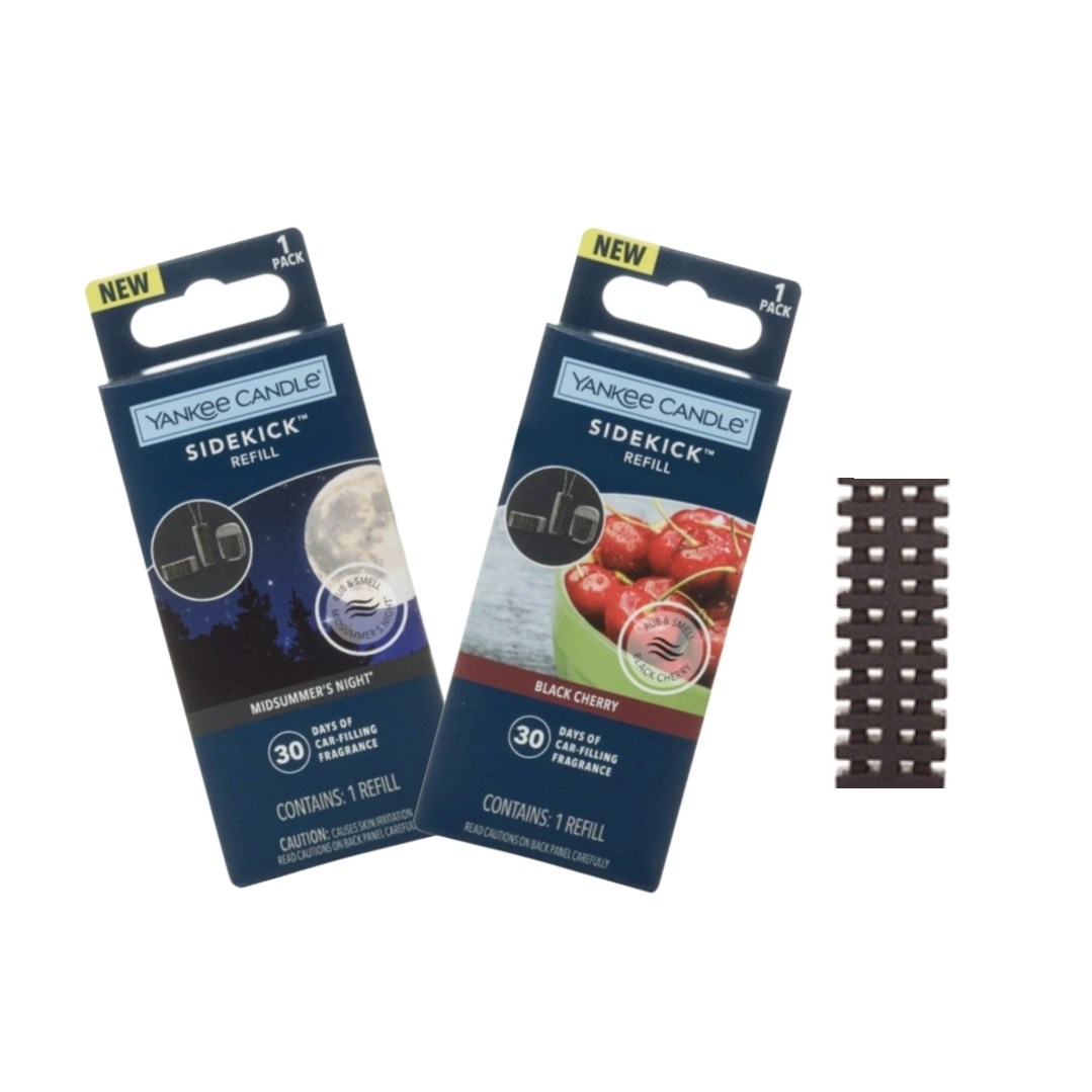 양키캔들 사이드킥 리필 미드썸머나잇 핑크샌드 블랙체리 클린코튼 바하마브리즈 레몬라벤더 벤트클립 바이저클립 펜던트 10,900원