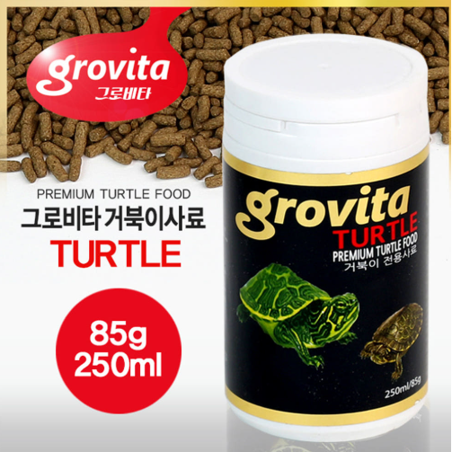 그로비타 거북이 전용사료 거북이 전용 밥 먹이 250ml, 1개 5,400원