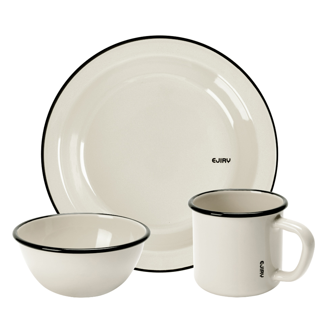 에지리 레모 플레이트 세트 E, 1세트, 머그컵 + 시리얼볼 + 플레이트, 프림아이보리 84,000원