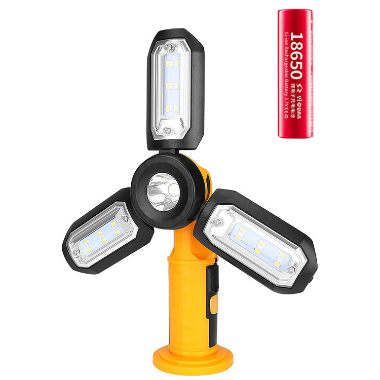 미나티 트랜스폼 LED 충전식 작업등 캠핑 랜턴 + 배터리 3000mAh 세트 J94 20,740원