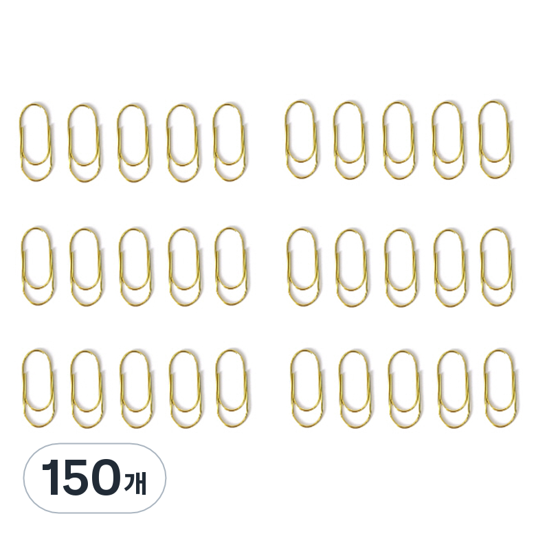 문구담 세련된 컬러 뚱클립 노멀 골드, 150개, 1개입 44,500원