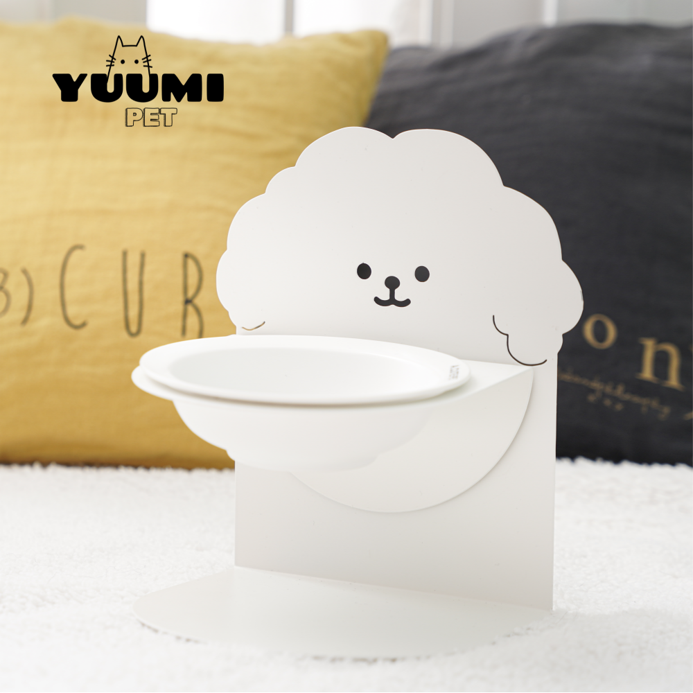 유미펫 반려동물 높이조절 마그넷 식기 구름이 밥그릇, 1개, 화이트 22,800원