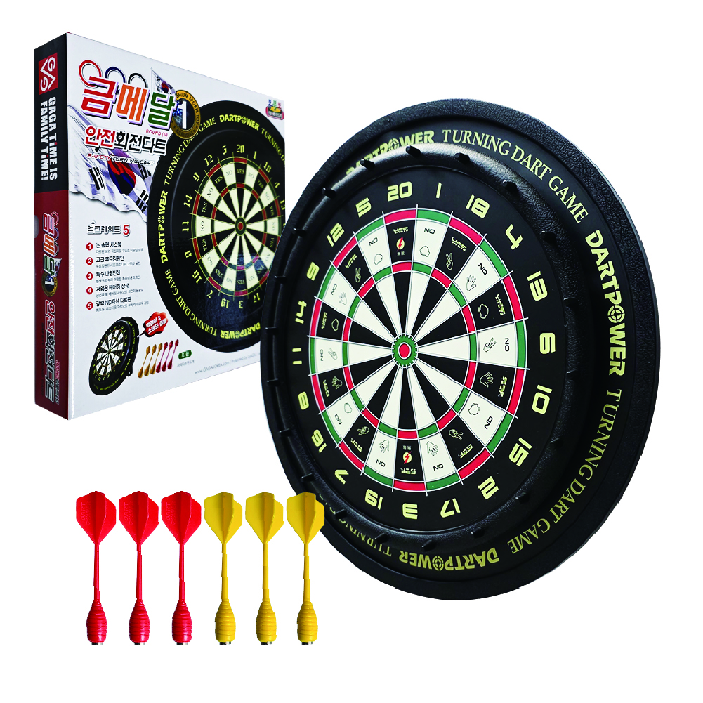 금메달 회전 자석다트 + 다트핀 6p, 혼합색상, 1개 15,500원
