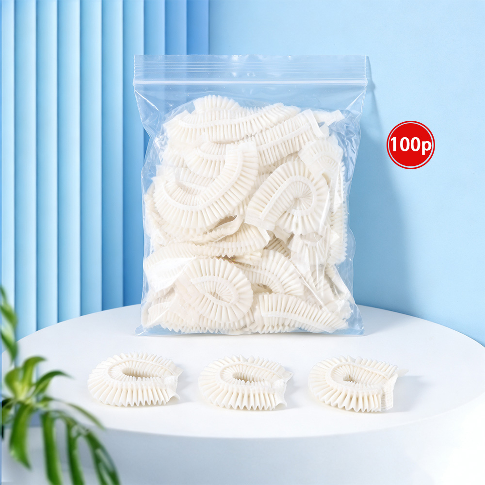 LXU 옥수수 전분 생분해 일회용 헤어캡 고탄력 비닐캡 100매 미용실 염색 파마 트리트먼트 13,890원