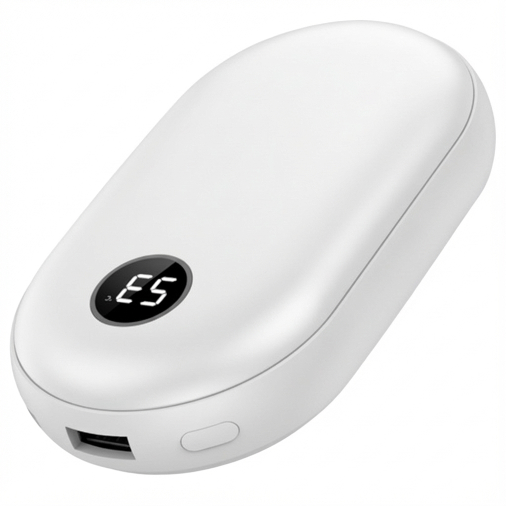 10000mAh 대용량 손난로 보조배터리 2in1 휴대용 핫팩, 어디나, 화이트 25,000원