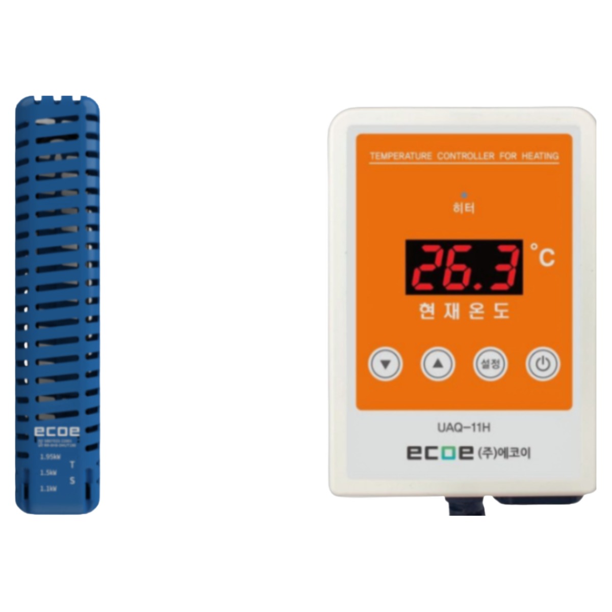 수중용 침수 티타늄히터 + 히터전용온도조절기(UAQ-11H) 보급형 세트상품 93,000원