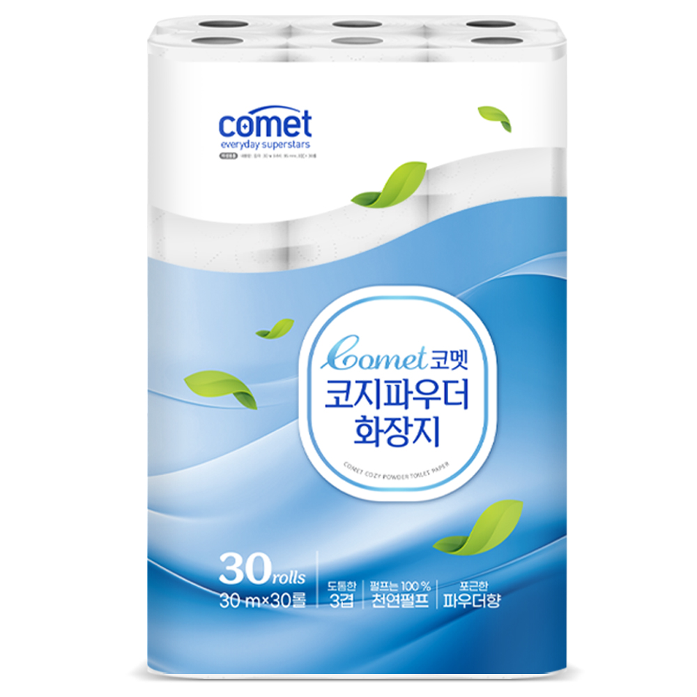 코멧 코지 파우더 도톰한 3겹 화장지 30m 11,390원