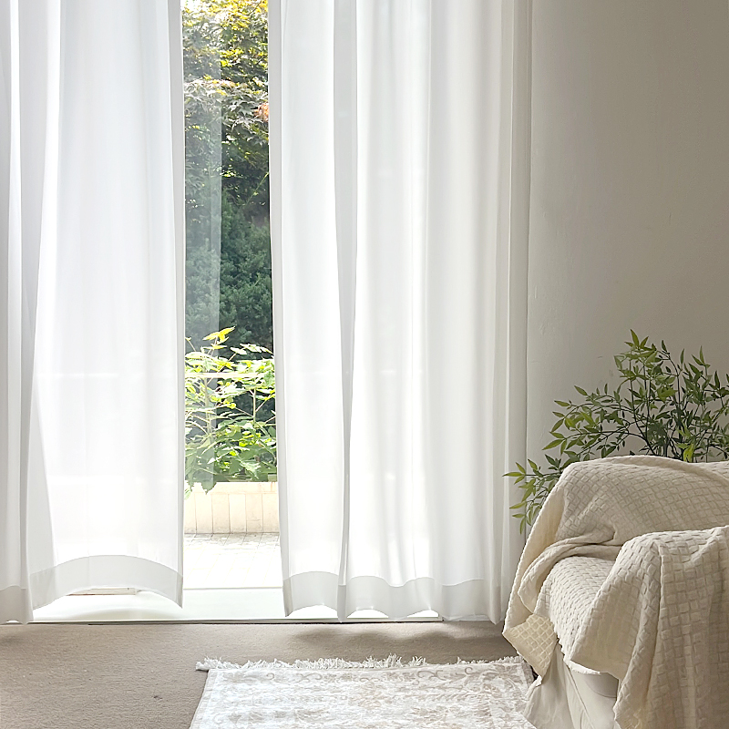 앤코튼 비침없는 고밀도 도톰 쉬폰 커튼 핀형 2p 112,130원