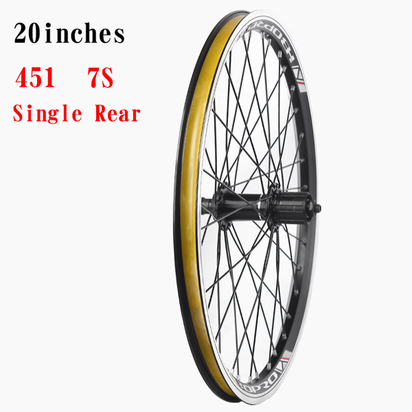 픽시 로드  접이식 자전거 휠 림 20인치 451 406 알루미늄 합금 RM30/RM60 100/135mm 휠셋 V 브레이크 32H 7-10단 자전거 바퀴 64,420원