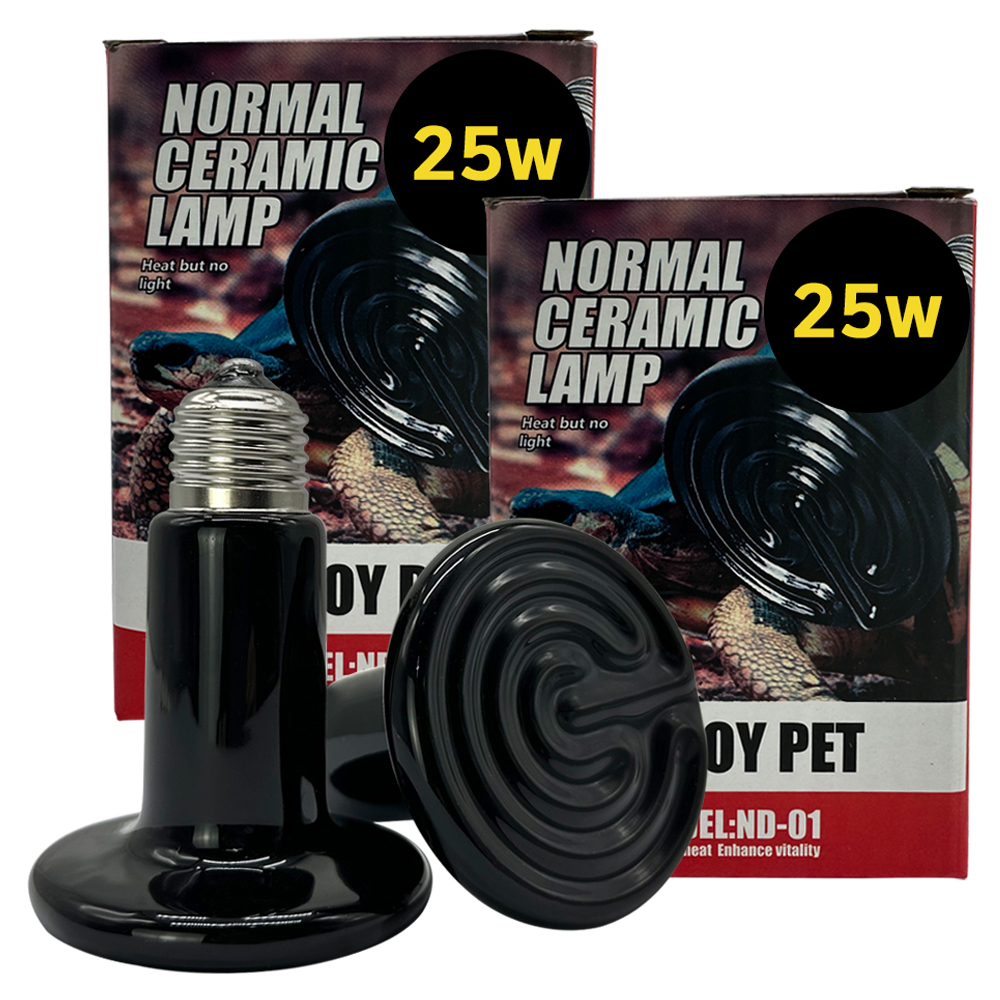 노모이펫 파충류 세라믹 히팅램프 플랫 25W ND-01, 블랙, 2개 10,200원