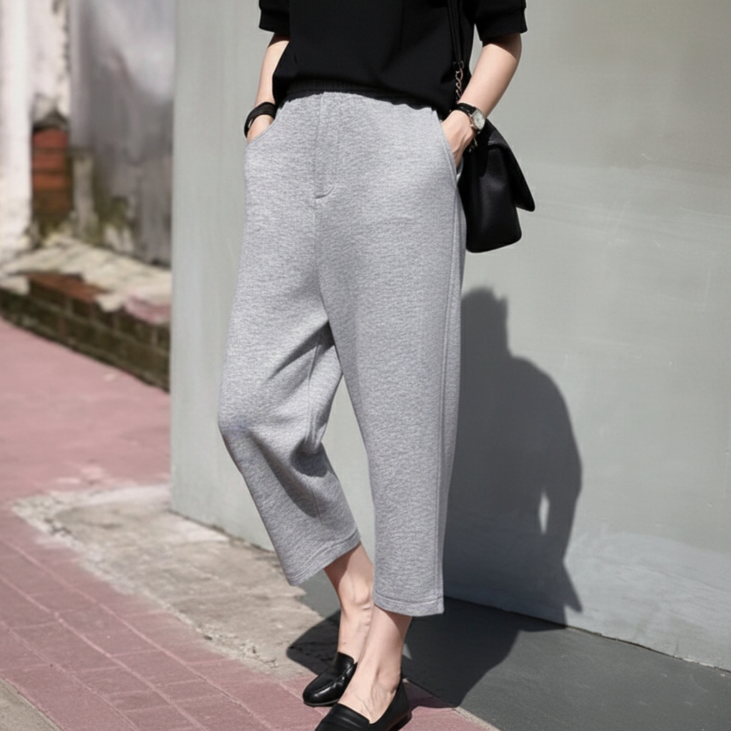 퀸앤조이 여성 간절기 슬랙스 구미호 핏감 예술 배기바지 49,800원