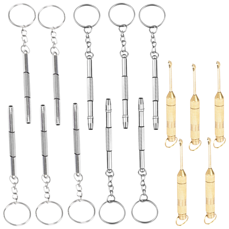 [초미니 3n1 정밀드라이버] (휴대용 안경드라이버 5P 묶음) 정밀 수공구,일자드라이버,십자드라이버,안경나사조절 6,000원